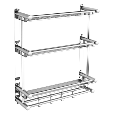 LONMATE 三层加厚不锈钢卫生间置物架50cm 一个