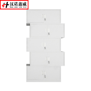 汉诺鑫威钢制文件柜办公资料柜铁皮档案柜带锁储物柜财务凭证柜分体五节器械柜