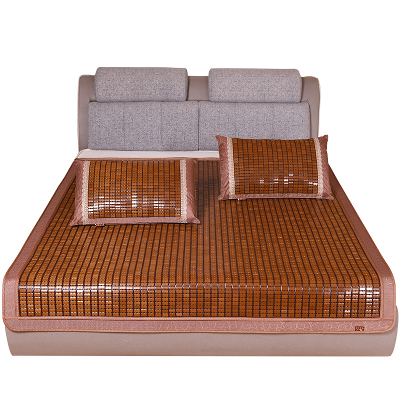 家柏饰(corated)麻将席夏季炭化折叠双人床带枕套三件套1.5米1.
