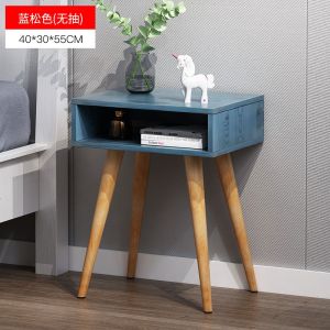 北欧实木腿床头柜置物架收纳小柜子储物柜卧室小桌子床头柜经济型