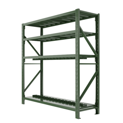 铭威盾消防铁锹镐农具摆放架安保装备器材存放架绿色盾牌货架盾牌架重型-主架