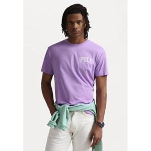 Ralph lauren男士修身版印花短袖T恤经典白色休闲百搭上衣