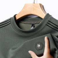 卫衣男春秋季新款时尚潮牌棉质圆领印花休闲打底男士长袖T恤