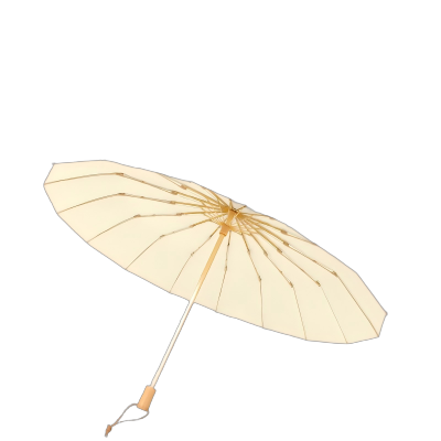 BR 16骨彩胶雨伞女晴雨两用折叠太阳伞防晒防紫外线遮阳伞大号抗风 把