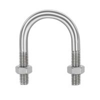 中锦科技 不锈钢U形螺丝U型卡管夹固定管卡 M10*273mm 4.8级 套