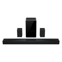 回音壁音响Q85H Pro 7.1.4物理环绕声道全向声弧 T和弦家庭影院电视长条蓝牙音箱+低音炮+卫星音箱套装