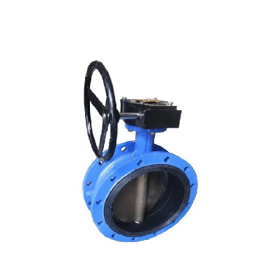 伟鹏双兴 手动铸铁涡轮法兰式蝶阀 DN100 台