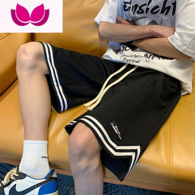 七斓开叉篮球短裤男潮牌ins宽松休闲夏季裤衩美式潮流运动5五分裤