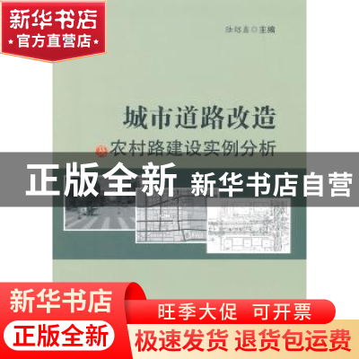 正版 城市道路改造及农村路建设实例分析 陆绍鑫 主编 人民交通