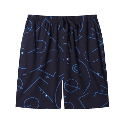 SUNTEK家居休闲宽松睡裤男五分裤棉短款针织薄款沙滩运动大裤衩家居裤