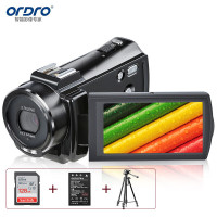 欧达(ORDRO)实用128G卡版 2.7K摄像机高清家用录像机小巧便携专业摄录一体摄影机IR红外夜视DV数码 V17
