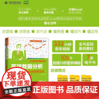 书出版社直供]高效数据分析 Excel函数和动态图表实战 案例视频精华版 大专院校经济类本科生 研究生和MBA学员的教材