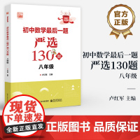 店 初中数学最后一题严选130题 八年级 8年级 好题全家桶”系列丛书 初中数学题型解题技巧方法 初中数学题型训练资