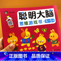 [正版]4-5岁聪明大脑思维游戏书4-5岁幼儿趣味数学观察力迷宫连连看空间推理图画书儿童智力开发左右脑找不同专注力启蒙