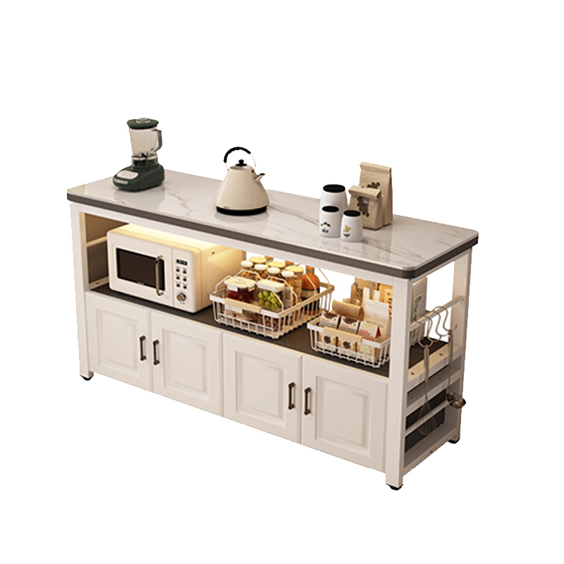 苏宁 质凡 现代简约厨房储物柜家用置物架餐边橱柜/ZF-CG003/1200*400*800mm