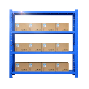 文灵仓库仓储货架四层金属五金货架家用中型重型置物架展示架子200KG150*50*200