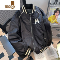 YANXU美式刺绣暗黑系棒球服棉衣男2022冬季新款潮牌情侣装保暖加厚夹克