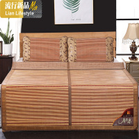 竹席凉席1.8m床两用宿舍单人学生双人席折叠1.5米1.2席子夏季 三维工匠