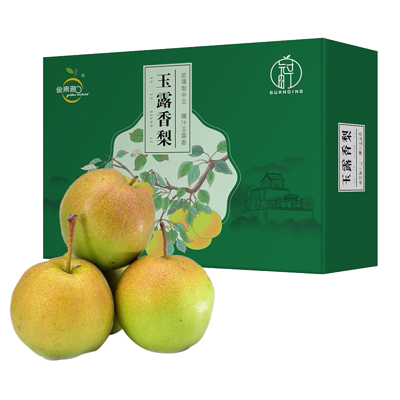 冠町 玉露香梨子 山西隰县特产 12枚礼盒装约6斤