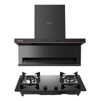 百得(BEST)华帝股份烟灶套装AC13Pro+AQ12 28m³顶侧三吸油烟机直流变频5.0kW大火力液化气