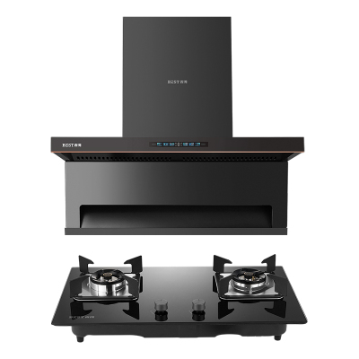 百得(BEST)华帝股份烟灶套装AC13Pro+AQ12 28m³顶侧三吸油烟机直流变频5.0kW大火力液化气