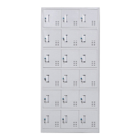 帅畅收纳柜财务档案柜资料柜加厚文件柜办公室带锁铁皮柜十八门更衣柜