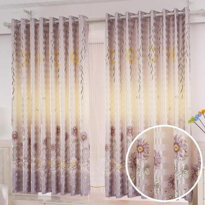 家柏饰(CORATED)小清新短帘半遮光简约现代飘窗卧室田园窗帘成品布料免邮