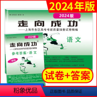 语文 上海 [正版]2024年版走向成功上海市高考二模卷 语文试卷+参考答案全套2本 高考二模卷 高考考前冲刺真题模拟练