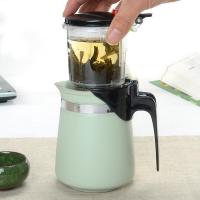 美帮汇汝窑飘逸杯过滤泡茶壶 大容量泡茶器 陶瓷功夫花茶茶具套装