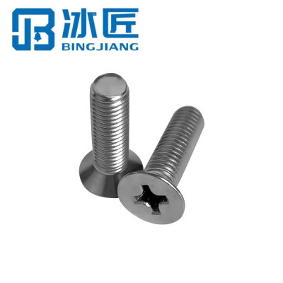 冰匠 304不锈钢十字平头螺丝沉头螺丝钉小机螺钉 单位:袋