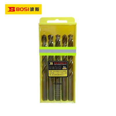 波斯(BOSI) 荧光系列直柄含钴麻花钻 11.0mm/5支 盒