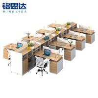 铭思达屏风工位八人含柜椅套