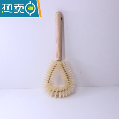 敬平20把锅刷厨房长柄清洁刷锅去污刷洗碗刷锅器水槽灶清洁刷 松木5个装刷子