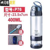 三维工匠双层玻璃杯车载一键茶水分离泡茶杯过滤便携水杯男茶叶杯水瓶