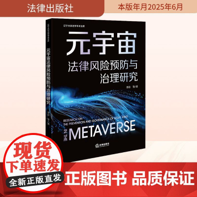 元宇宙法律风险预防与治理研究 李岩 等 著 法学理论社科 正版图书籍 法律出版社
