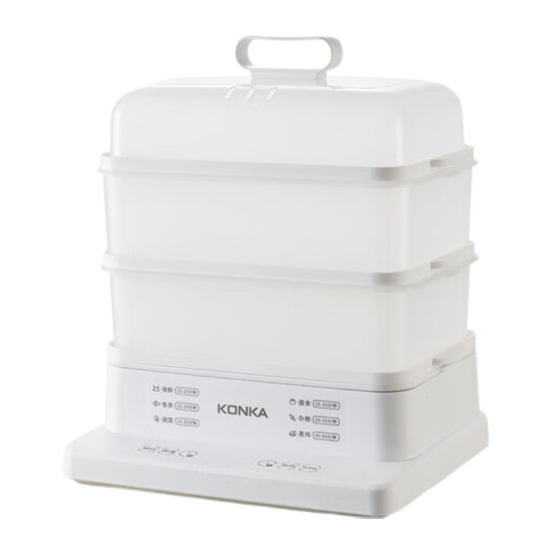 康佳电蒸锅24L双层容量元气鲜食KDZG-0413-W