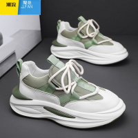 聚范秋季男鞋夏季百搭休闲青少年气垫运动跑步厚底内增高小白老爹潮鞋