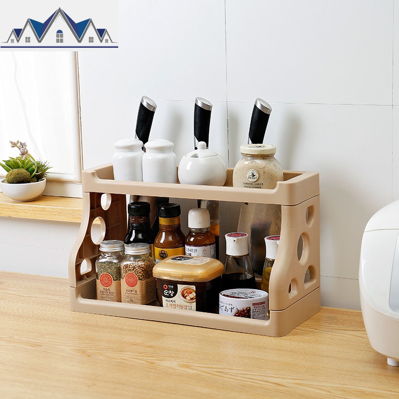 厨房置物架调料架子调味用品用具刀架家用多层油盐酱醋瓶筷子收纳 三维工匠
