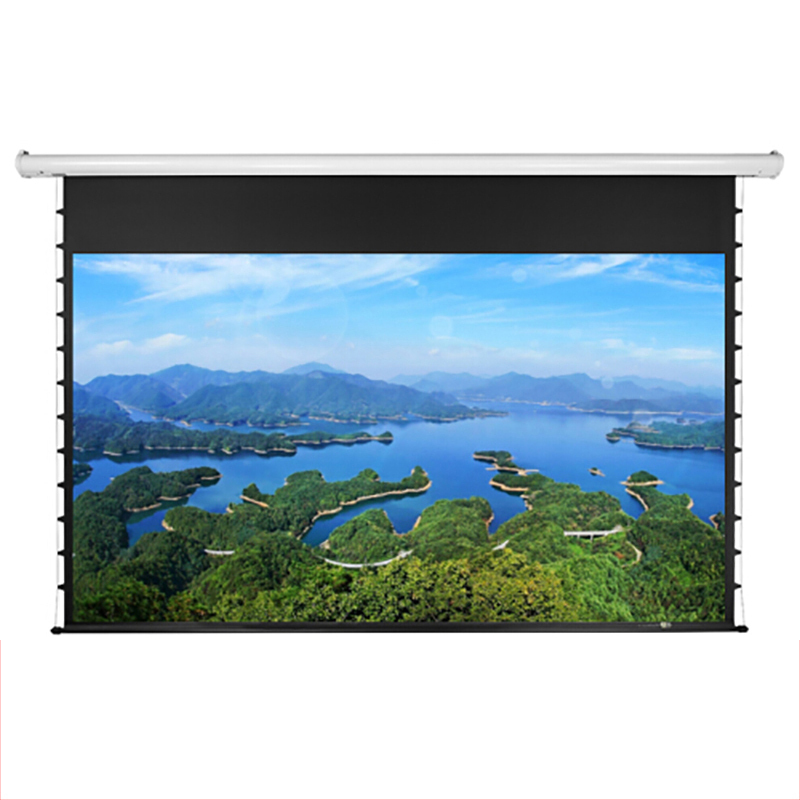 经科JK投影幕布S1-MK3/S1-MKIII 150寸4:3白塑拉绳电动幕布
