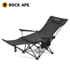 洛克猩球 多档可调节坐躺两用午休躺椅黑色RAC0031