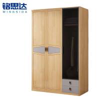 铭思达实木衣柜三门台