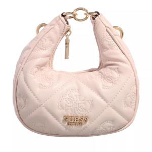 盖尔斯(GUESS)女士轻便斜挎包迷你单肩包浅米色百搭配色日常通勤手提 Rose