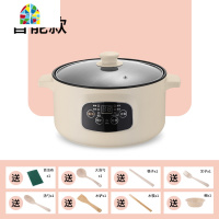 婴儿宝宝辅食锅煎煮一体锅多功能煮粥锅不粘锅儿童小奶锅汤锅 FENGHOU 20cm智能歀带蒸笼浅卡其1人