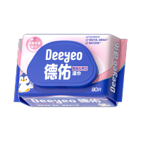 德佑 婴童湿巾婴幼儿手口湿巾弱酸无敏温和无刺激 80片/包*1包