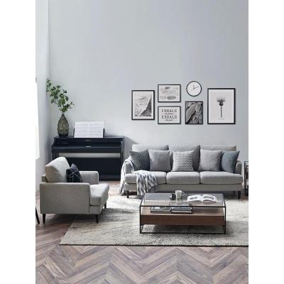 森美人都市现代简约布艺沙发北欧风格家具多人组合小户型客厅5661