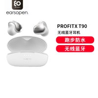 earsopen骨聆ProfitX T90小飞豆专业运动骨传导耳机夹耳式无线蓝牙不入耳开放式运动跑步防水 元气银