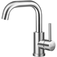 华帝(VATTI)304不锈钢浴室冷热水龙头 陶瓷片阀芯卫浴龙头 360°自由旋转面盆龙头 单孔洗脸盆龙头