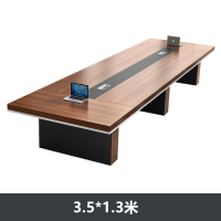 迅众 会议桌3500*1300*750mm 办公家具会议桌长桌椅组合简约现代长条桌子长方形职员工大型