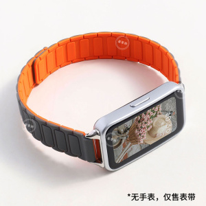 适用华为手环10表带9手表8荣耀9磁吸硅胶运动腕带watch智能NFC女撞色honor9手表带个性创意透气3264