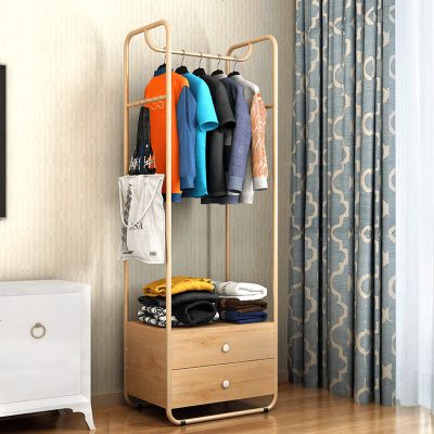 创意衣架落地卧室衣帽架简易衣服架子多功能置物架挂包架挂衣架